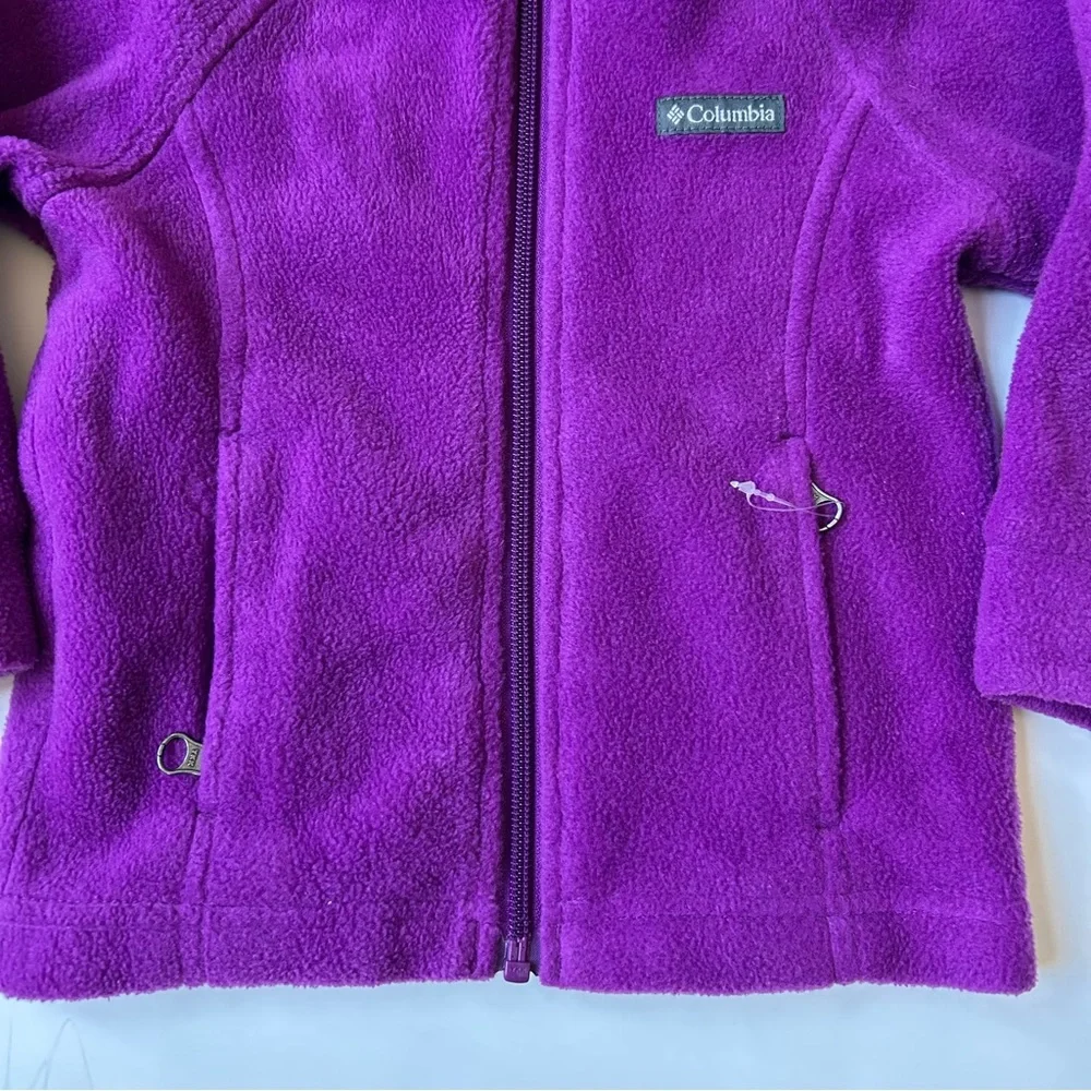 NWOT Columbia Toddler Girl Purple Sawyer Rapids Fleece Jacket, Size 2T - Picture 3 of 7